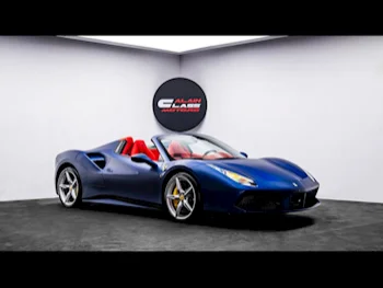 Ferrari  488  Spider  2019  Automatic  2,610 Km  8 Cylinder  Rear Wheel Drive (RWD)  Convertible  Blue