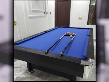 Black and Blue  Billiard Table