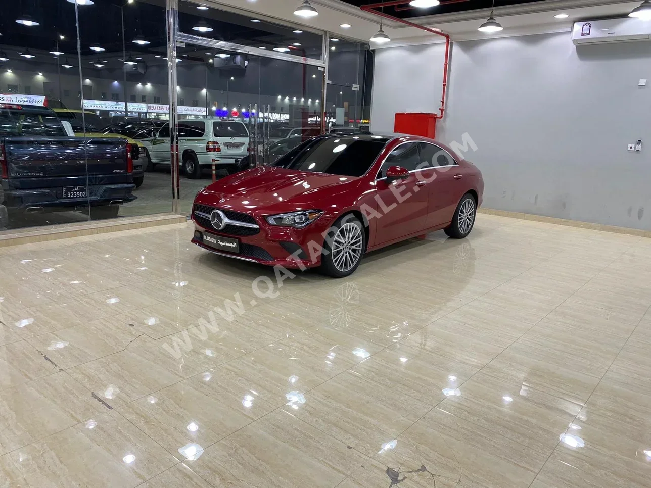 Mercedes-Benz  CLA  200  2023  Automatic  52,000 Km  4 Cylinder  Rear Wheel Drive (RWD)  Sedan  Red  With Warranty