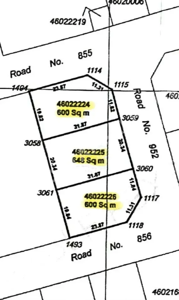 Lands For Sale in Doha  - Al Thumama  -Area Size 600 Square Meter