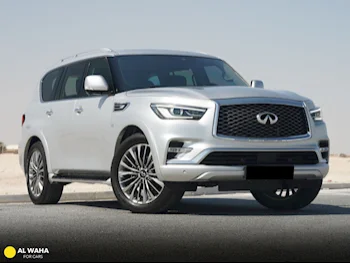 Infiniti  QX  80  2018  Automatic  57,000 Km  8 Cylinder  Four Wheel Drive (4WD)  SUV  Silver