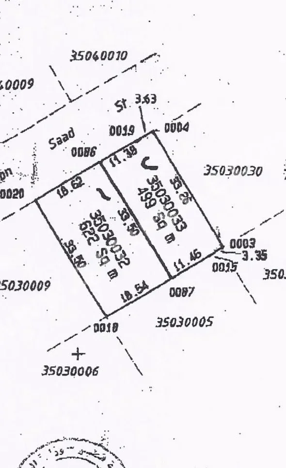 Lands For Sale in Doha  - Fereej Kulaib  -Area Size 499 Square Meter