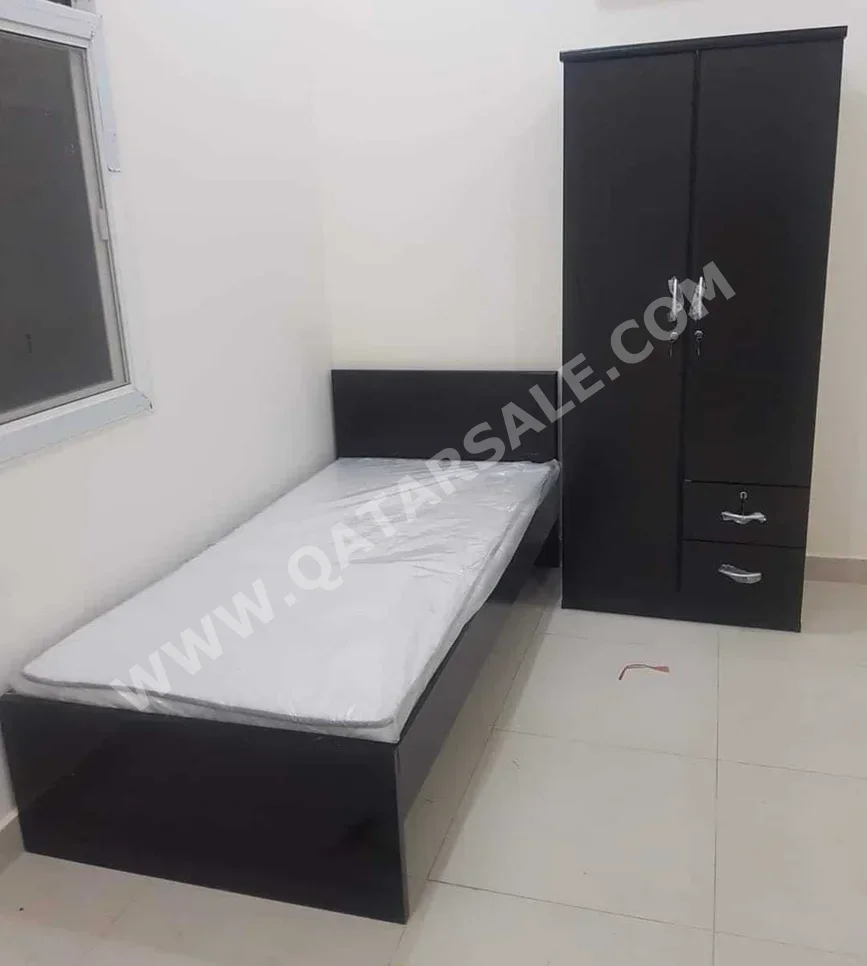 Beds - Single  - Brown  - Mattress Included