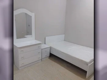 Beds - Single  - White  - Mattress Included  - With Bedside Table