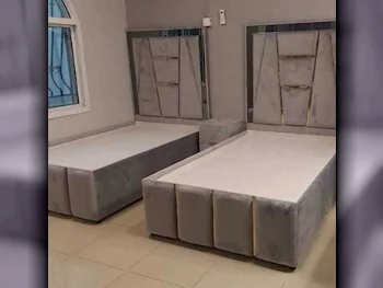 Beds - Single  - Gray  - Mattress Included