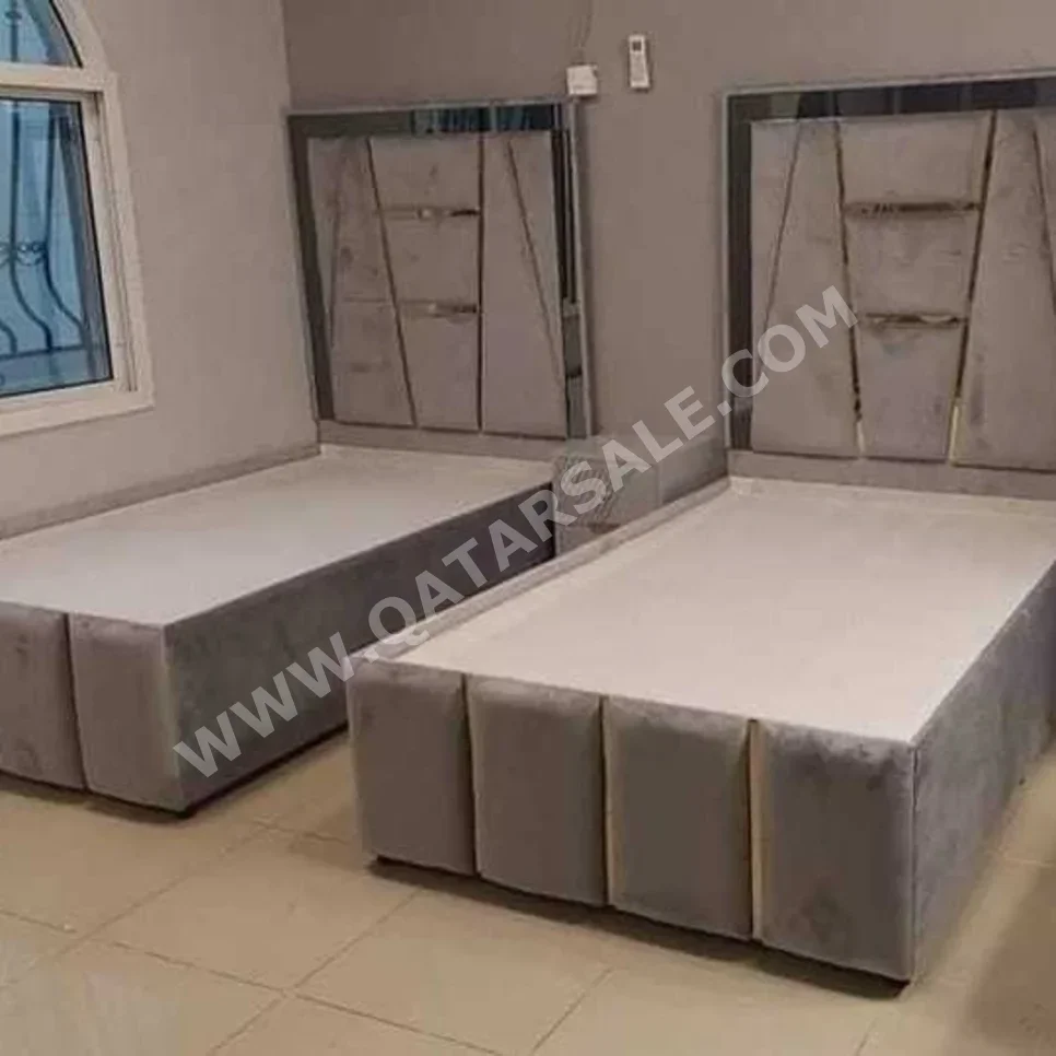 Beds - Single  - Gray  - Mattress Included