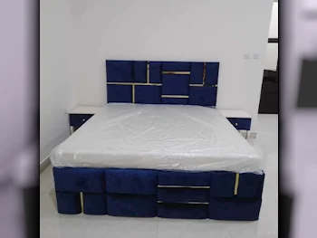 Beds - Queen  - Green  - Mattress Included  - With Bedside Table