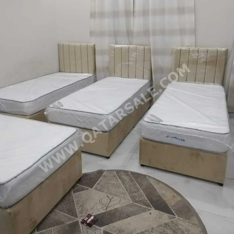 Beds - Single  - Yellow  - Mattress Included