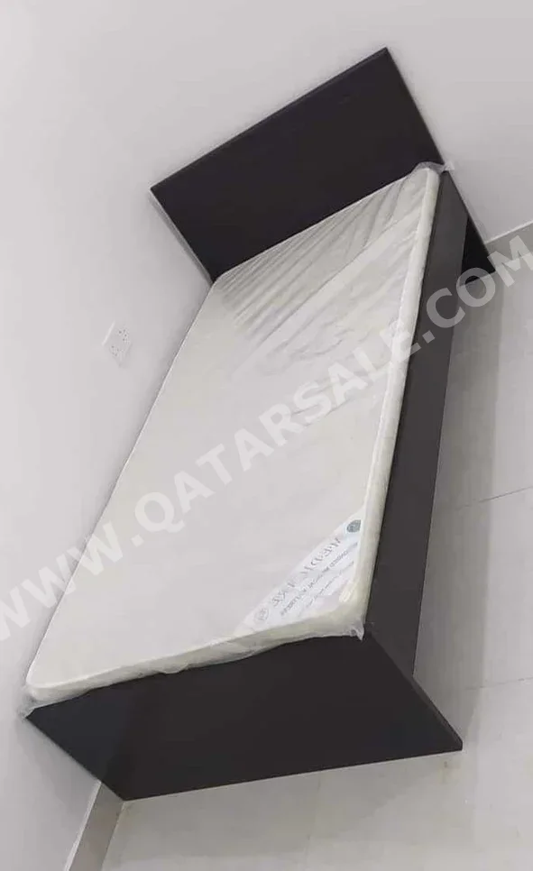 Beds - Single  - Brown  - Mattress Included