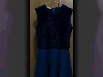 Dress  - Cotton  - Blue  -Size: 32