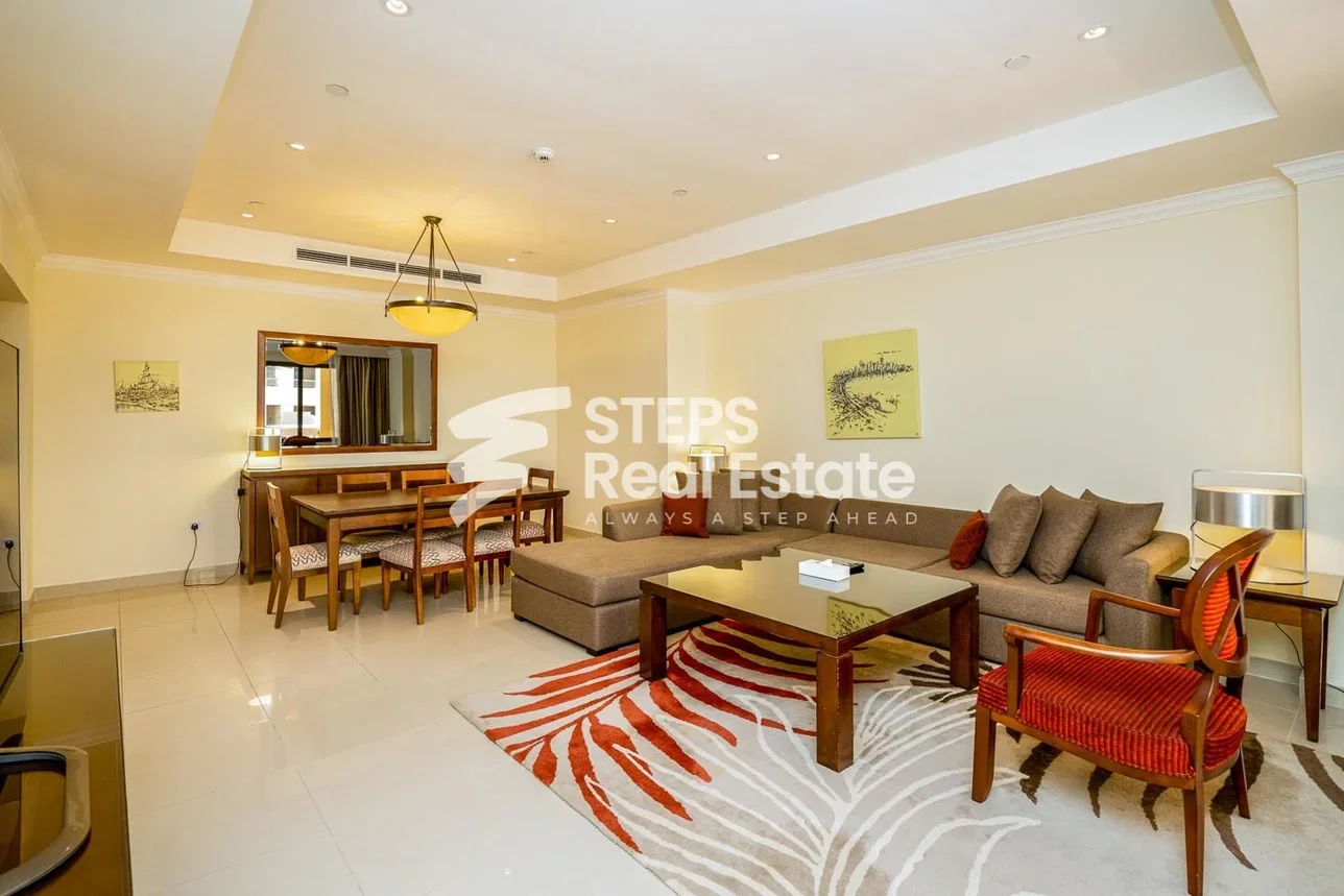 2 Bedrooms  Apartment  in Doha -  The Pearl  Fully Furnished