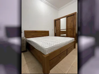 Beds - Pan Emirates  - King  - Brown  - Mattress Included