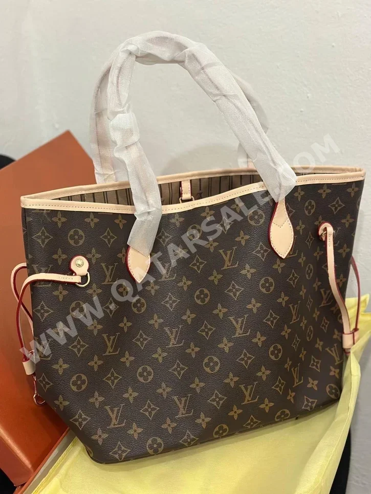 Tote Bag  - Louis Vuitton  - Brown  - Genuine Leather  - For Women