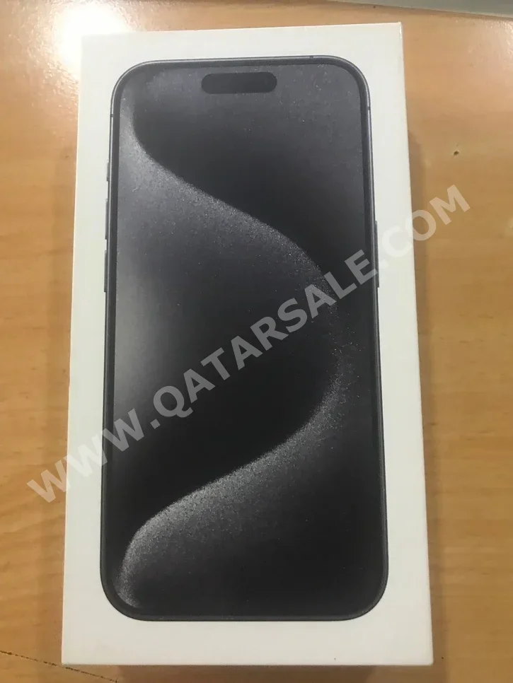 Apple - iPhone 15 - Pro - Black Titanium - 128 GB