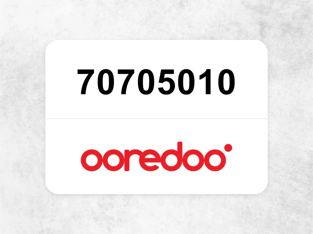 Ooredoo Mobile Phone  70705010