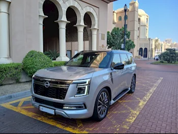  Nissan  Patrol  Platinum turbo  2025  Automatic  0 Km  6 Cylinder  Four Wheel Drive (4WD)  SUV  Silver  With Warranty