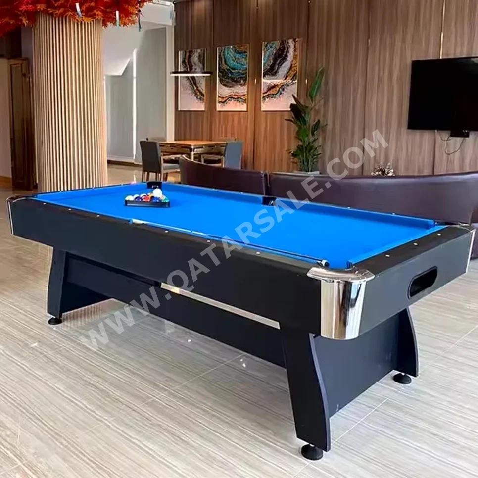 Black and Blue  Billiard Table