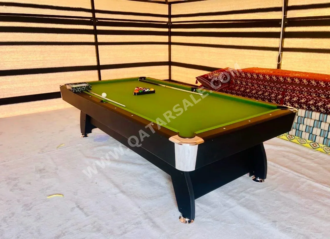 Black and Green  Billiard Table