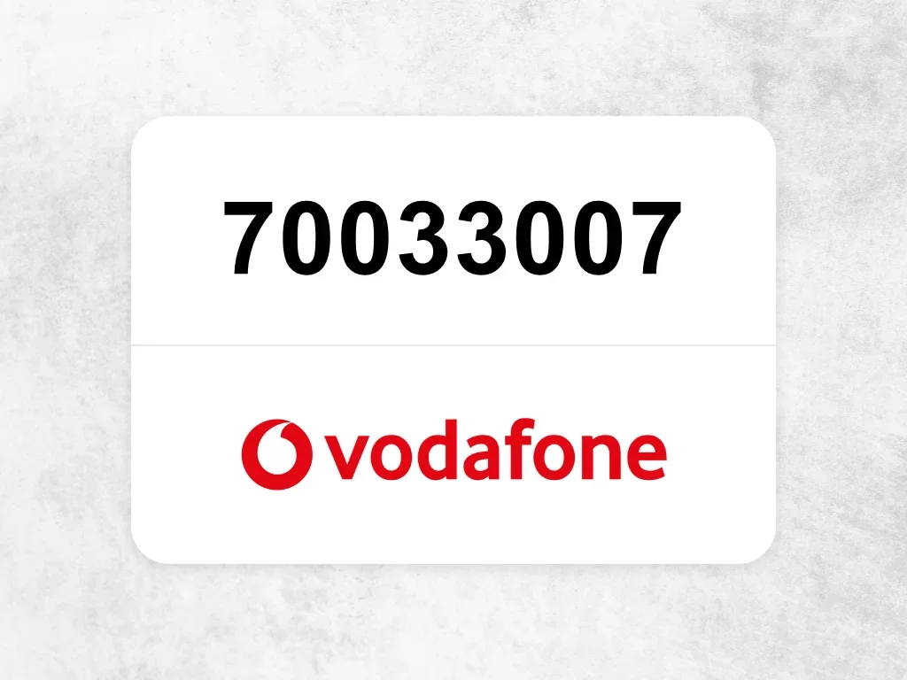 70033007  Vodafone Mobile Phone