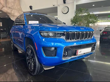 Jeep  Grand Cherokee  Overland  2023  Automatic  4,000 Km  6 Cylinder  Four Wheel Drive (4WD)  SUV  Blue  With Warranty