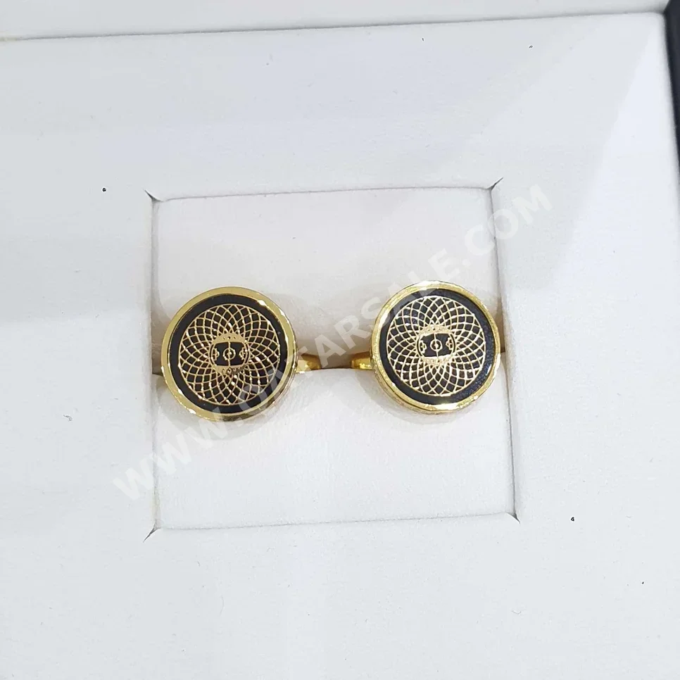 Cufflinks Black and Gold