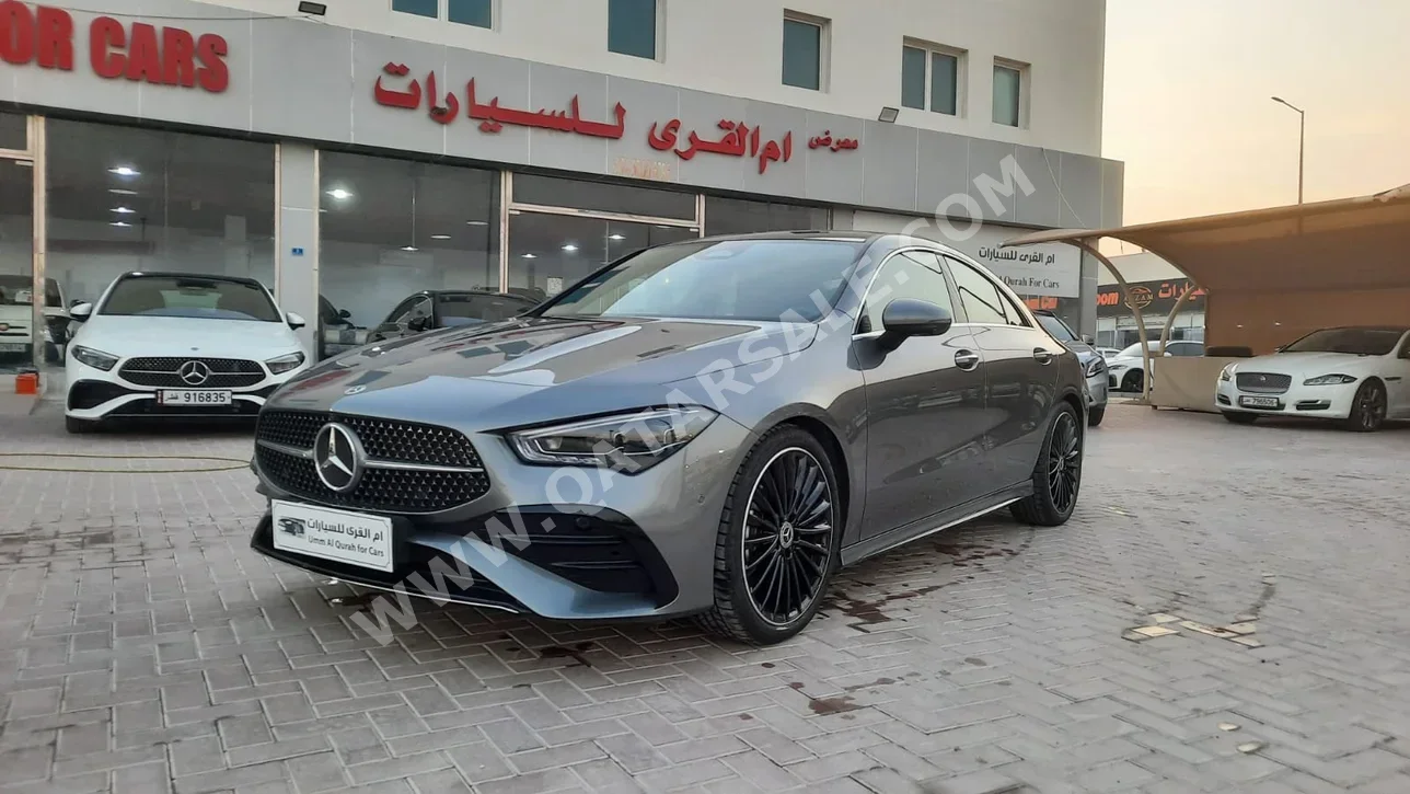 Mercedes-Benz  CLA  200  2024  Automatic  4,500 Km  4 Cylinder  Rear Wheel Drive (RWD)  Sedan  Gray  With Warranty