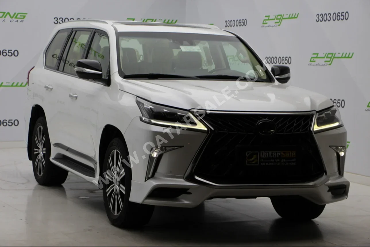 Lexus  LX  570 S  2019  Automatic  50,000 Km  8 Cylinder  Four Wheel Drive (4WD)  SUV  White  With Warranty