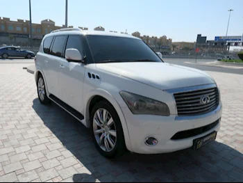 Infiniti  QX  56  2014  Automatic  197,000 Km  8 Cylinder  Four Wheel Drive (4WD)  SUV  White