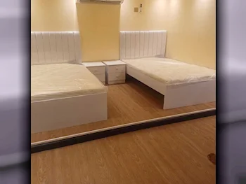 Beds - Single  - White  - Mattress Included  - With Bedside Table