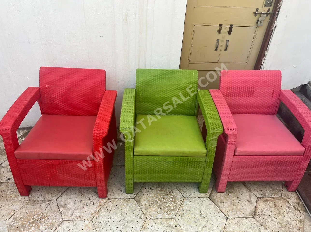 Patio Furniture - Multicolor  - Patio Chairs  -Number Of Seats 3