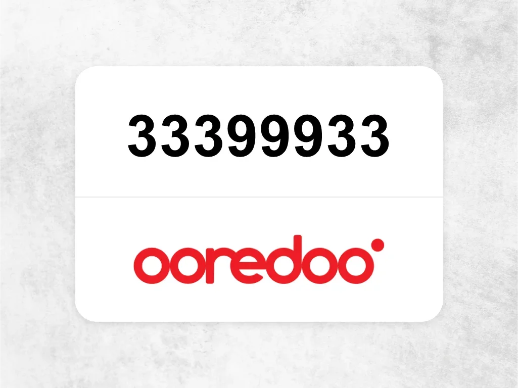 Ooredoo Mobile Phone  33399933