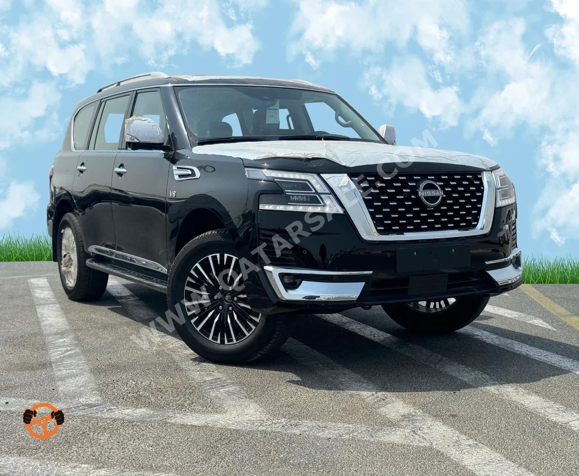 Nissan  Patrol  Platinum  2024  Automatic  0 Km  8 Cylinder  Four Wheel Drive (4WD)  SUV  Black  With Warranty