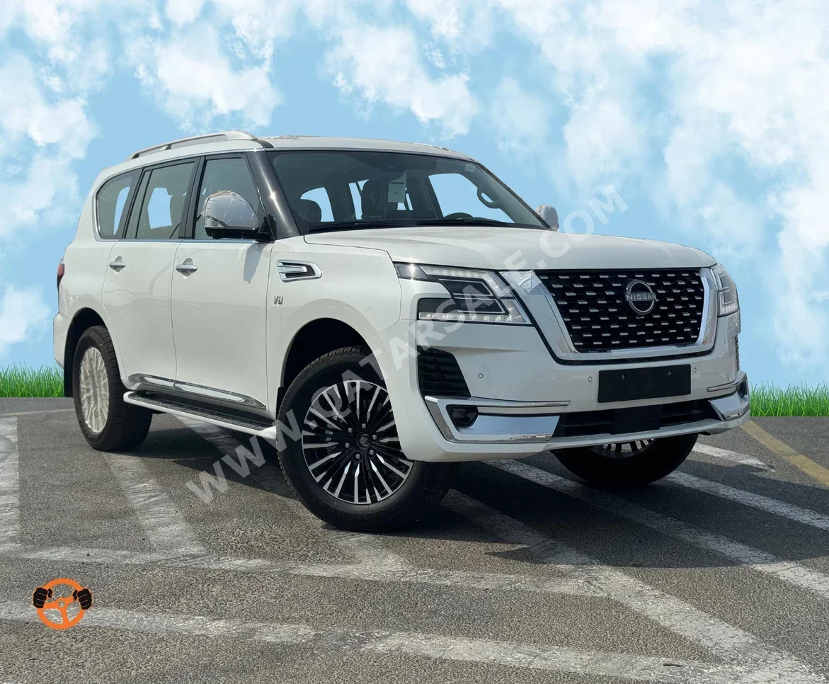 Nissan  Patrol  Platinum  2024  Automatic  0 Km  8 Cylinder  Four Wheel Drive (4WD)  SUV  White  With Warranty