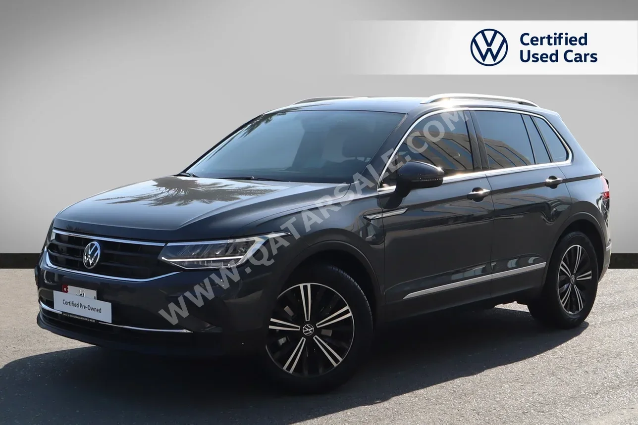 Volkswagen  Tiguan  1.4 TSI  2024  Automatic  17,000 Km  4 Cylinder  Front Wheel Drive (FWD)  SUV  Gray  With Warranty