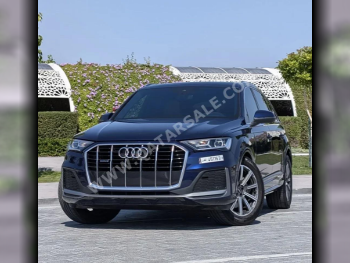 Audi  Q7  45 TFSI Quattro S-line  2021  Automatic  63,200 Km  4 Cylinder  Four Wheel Drive (4WD)  SUV  Blue  With Warranty