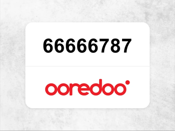 66666787  جوال اوريدو