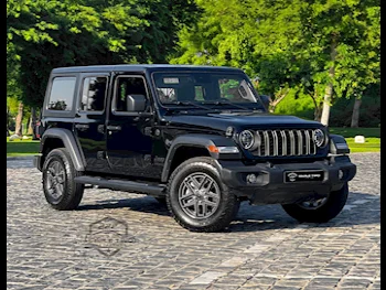 Jeep  Wrangler  2024  Automatic  250 Km  6 Cylinder  Four Wheel Drive (4WD)  SUV  Black  With Warranty