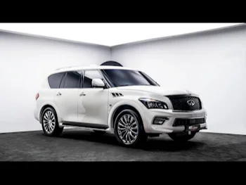 Infiniti  QX  80  2017  Automatic  45,439 Km  8 Cylinder  Four Wheel Drive (4WD)  SUV  White