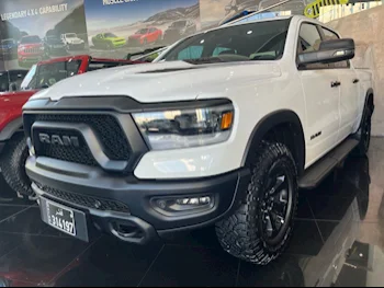 Dodge  Ram  Rebel  2023  Automatic  2٬500 Km  8 Cylinder  Four Wheel Drive (4WD)  Pick Up  White  With Warranty