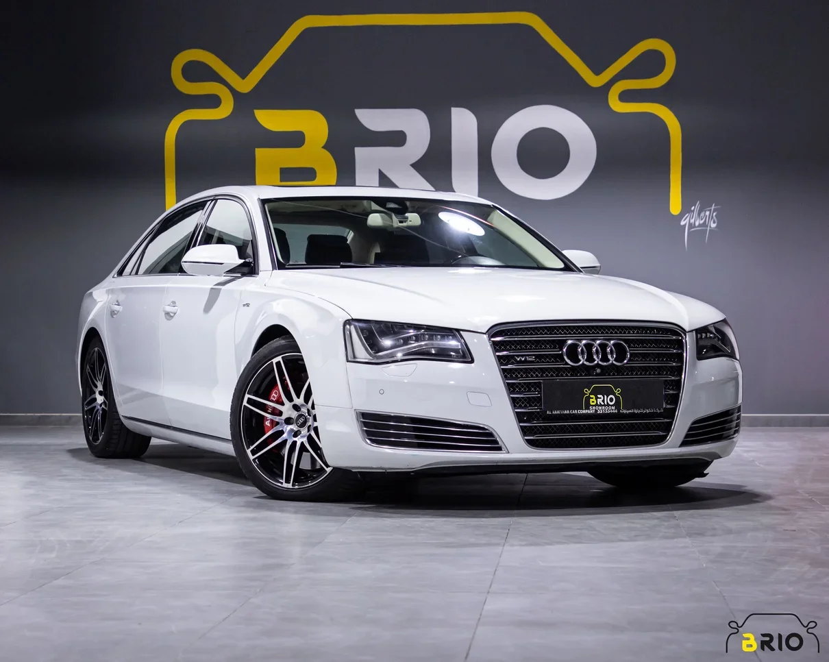 Audi  A8  W12 Quattro  2014  Automatic  91,000 Km  12 Cylinder  All Wheel Drive (AWD)  Sedan  White