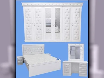 Bedroom Sets - Qatar Design  - 6 Pieces Set  - White