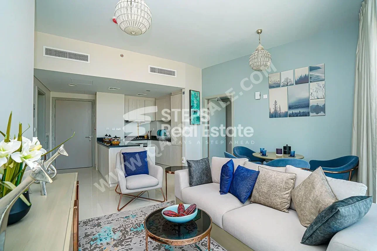 2 Bedrooms  Apartment  in Lusail -  Waterfront Residential  Fully Furnished