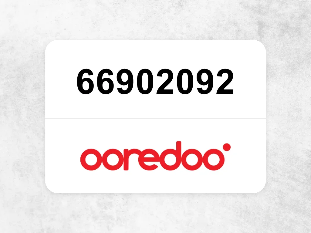 66902092  Ooredoo Mobile Phone