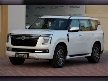 Nissan  Patrol  Platinum  2025  Automatic  0 Km  6 Cylinder  Four Wheel Drive (4WD)  SUV  White  With Warranty