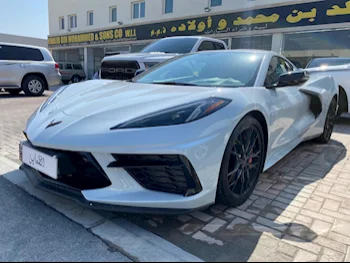 Chevrolet  Corvette  C8  2023  Automatic  3,000 Km  8 Cylinder  Rear Wheel Drive (RWD)  Coupe / Sport  White  With Warranty