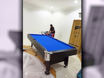 Black and Blue  Billiard Table