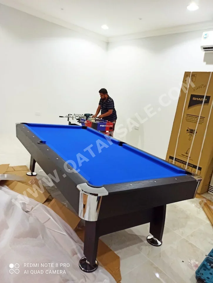 Black and Blue  Billiard Table