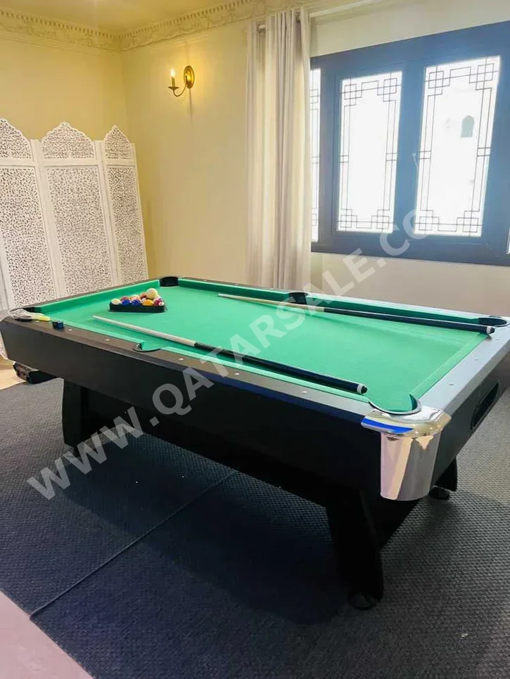 Green and Black  Billiard Table