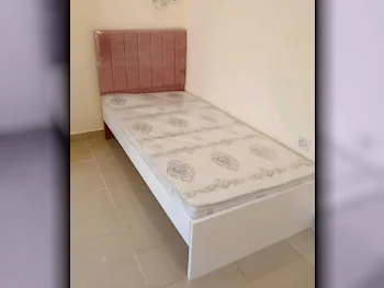 Beds - Single  - Pink  - Mattress Included  - With Bedside Table