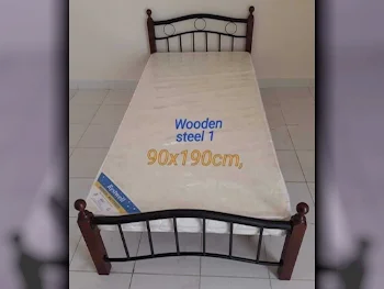 Beds - Single  - Brown  - Mattress Included